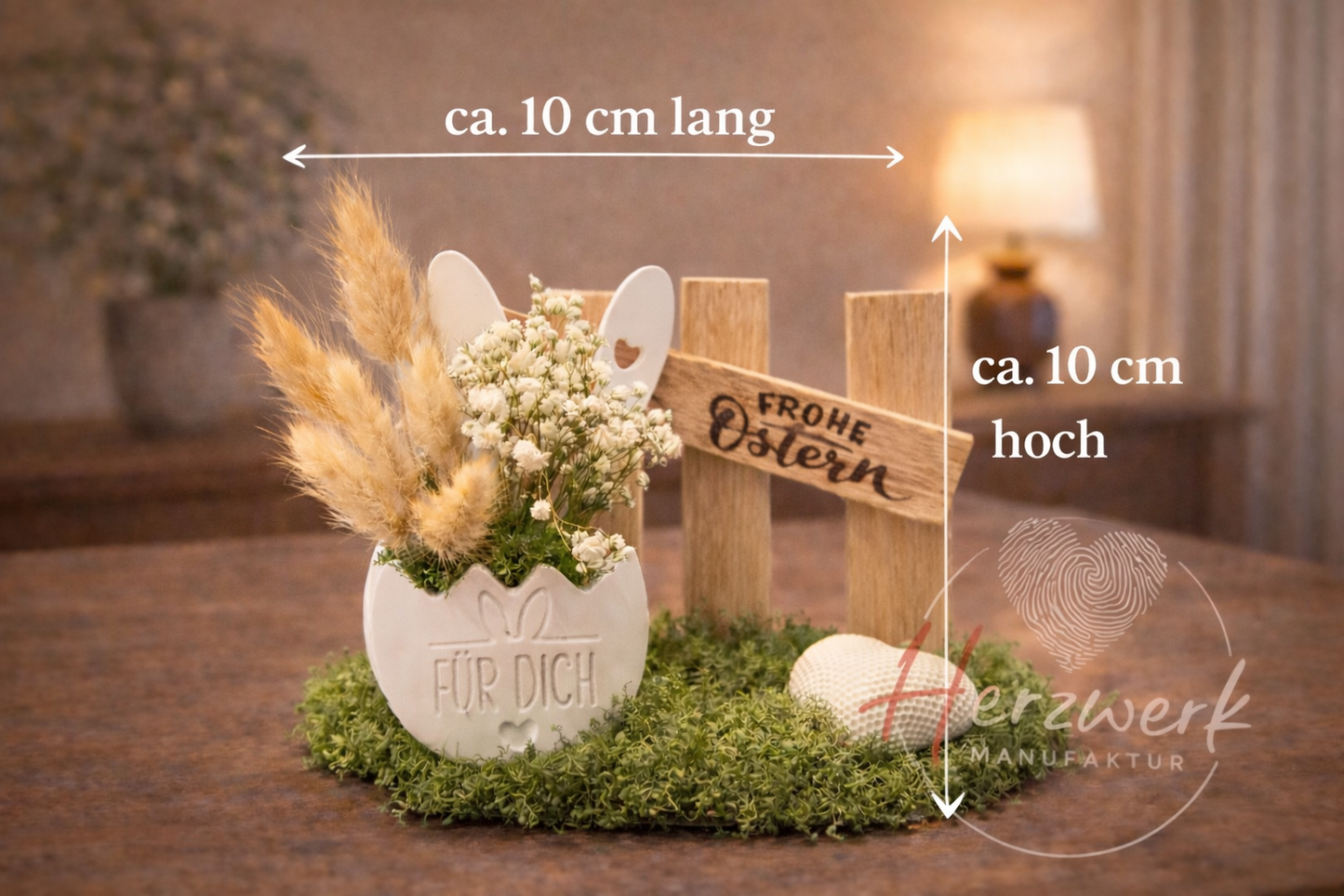 Osterdekoration „Für dich“ - natürlich & handgemacht