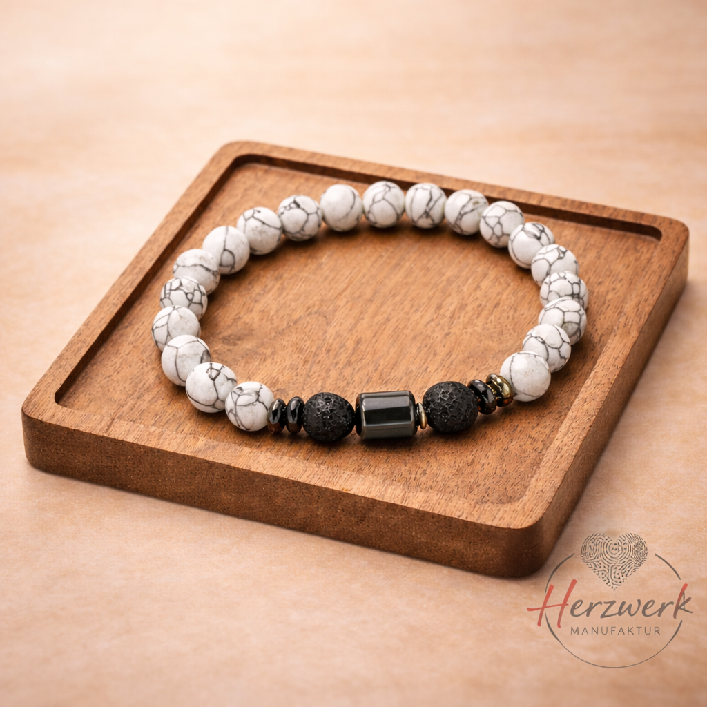 Howlith & Lavastein Armband - Unisex